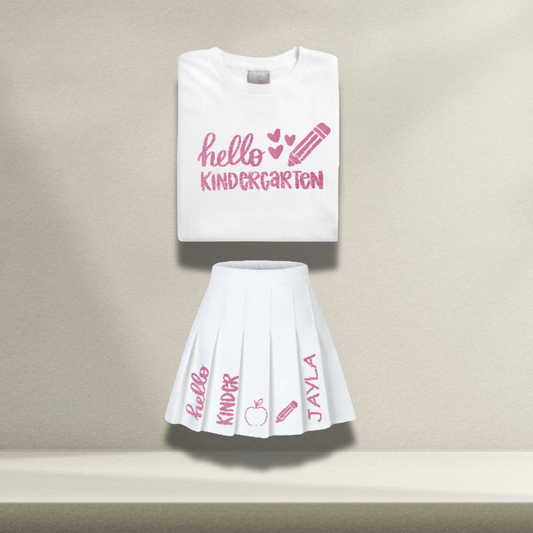 Back2School Skirt Set T-Shirt